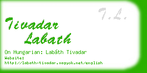 tivadar labath business card